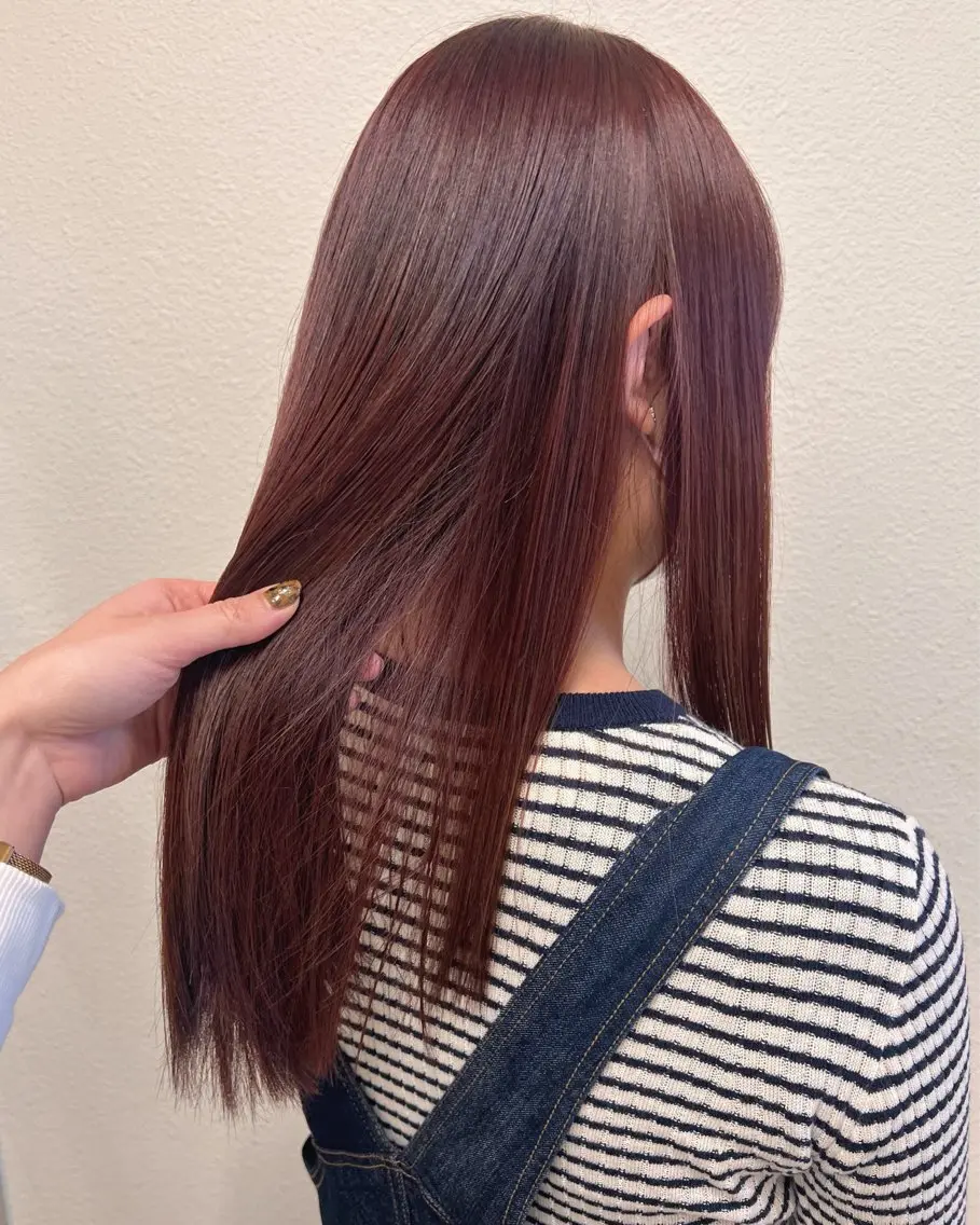 セミロング カラー ブリーチ ブリーチなしカラー 🌼こやま かおり🌼のヘアスタイル