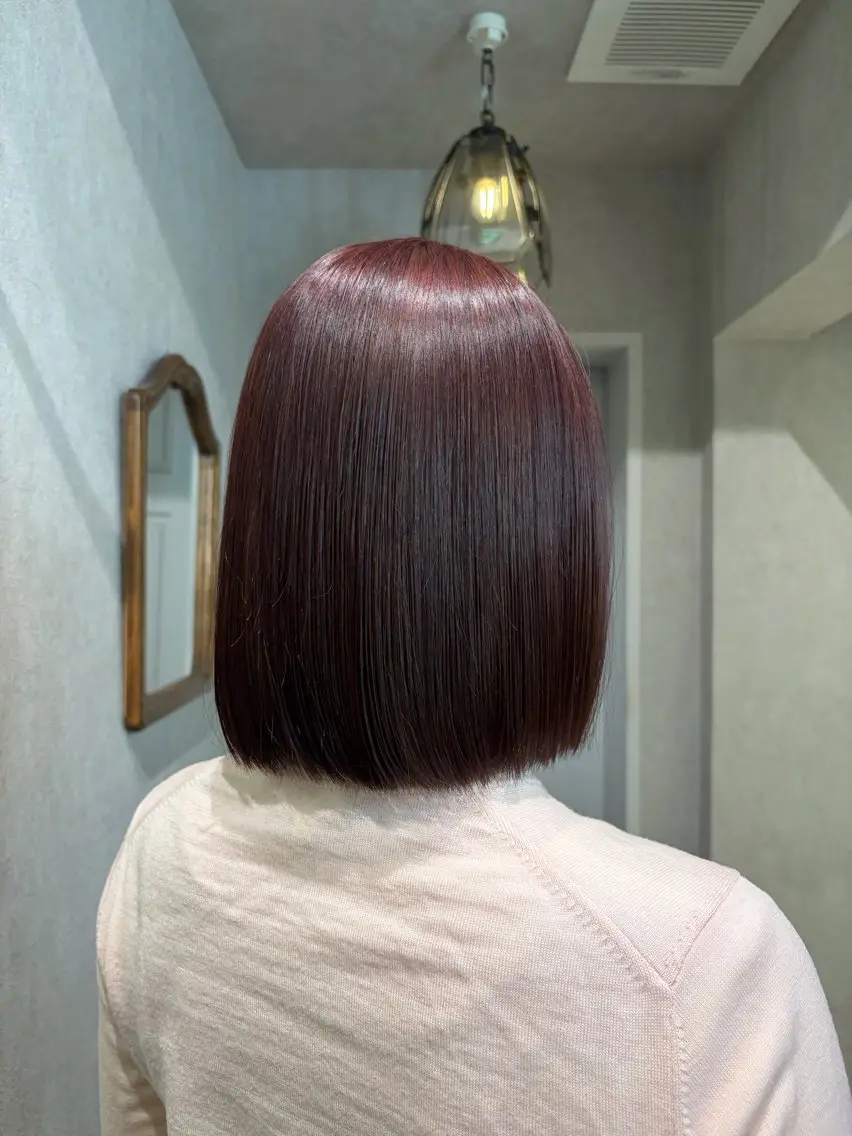 ミディアム カラー ヘアカラー 透明感カラー🫧🎀 まりなのマツエク・マツパデザイン