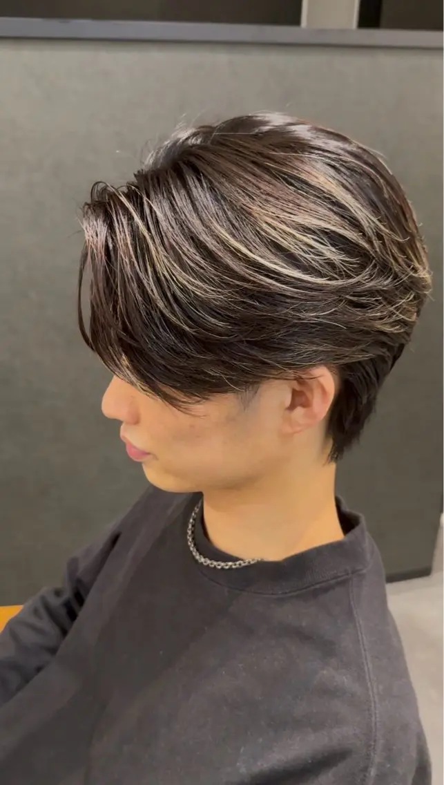 パーマ メンズ 玉置 晴太郎のヘアスタイル