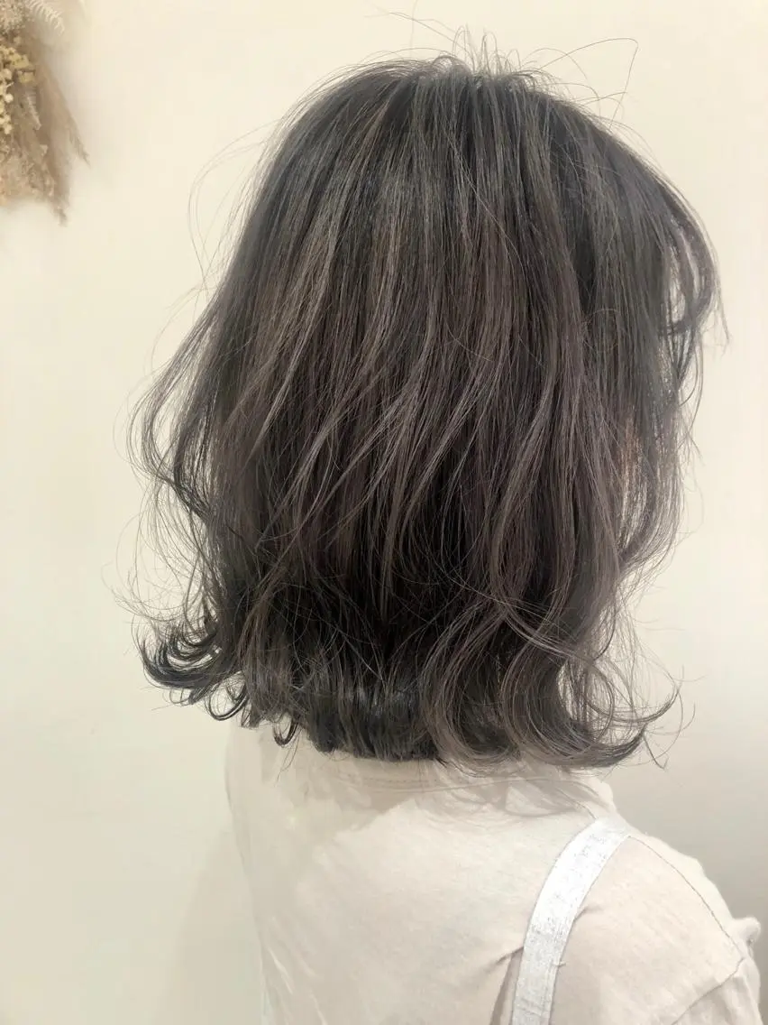 お洒落染めカラー+トリートメントの写真