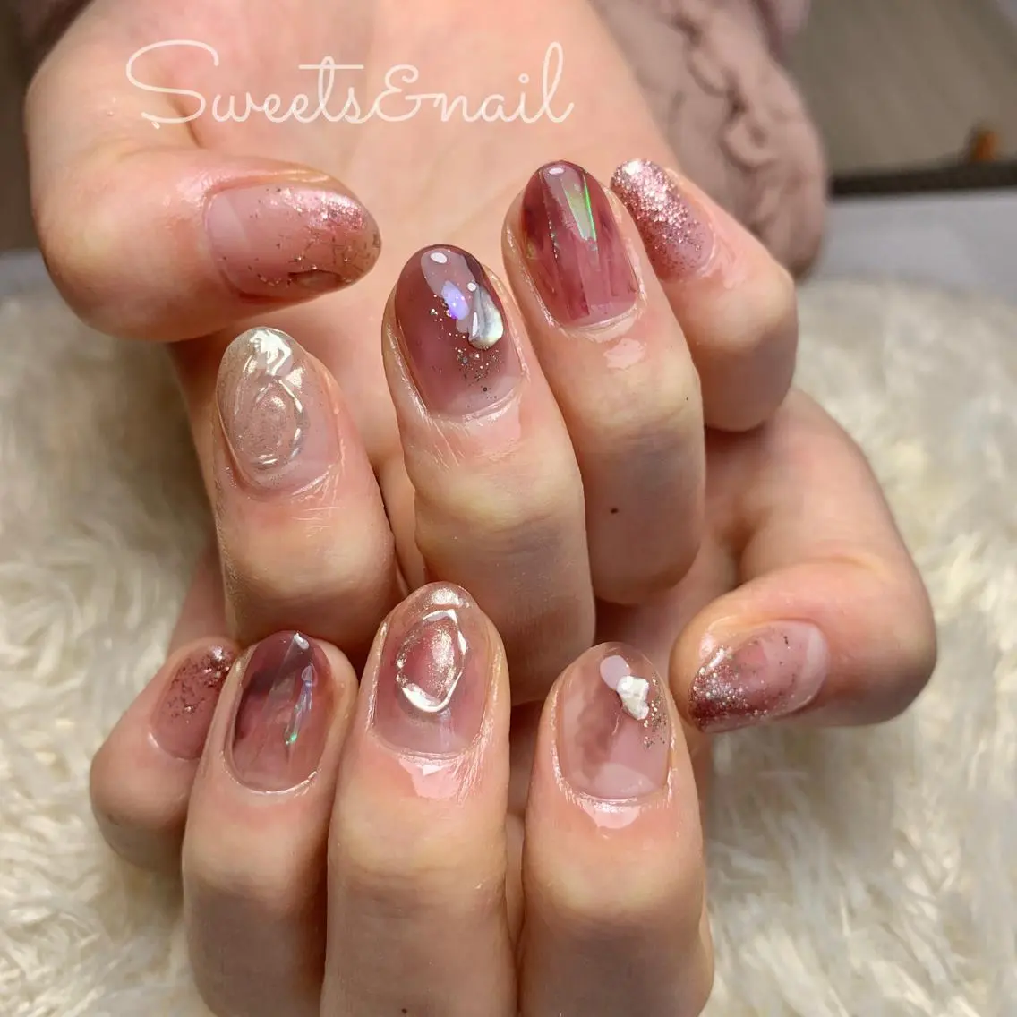 ネイル ニュアンスネイル Sweets& nail みなこのネイルデザイン