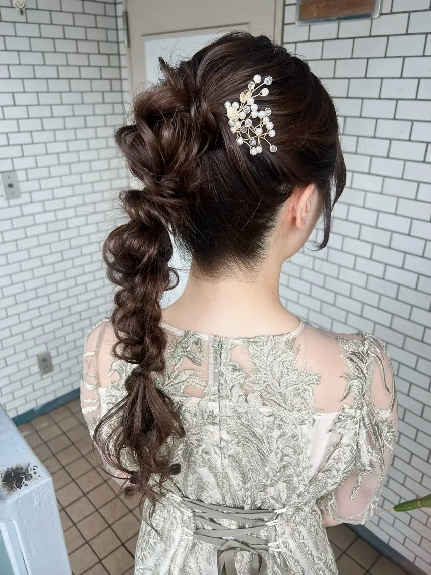 ヘアアレンジ ヘアセット 大人可愛いヘアメイク 💋🧚♀️しずかのヘアスタイル