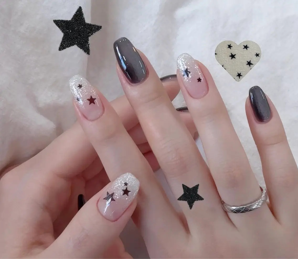 ショート 韓国風ヘア ハンドネイル star nail salonのネイルデザイン
