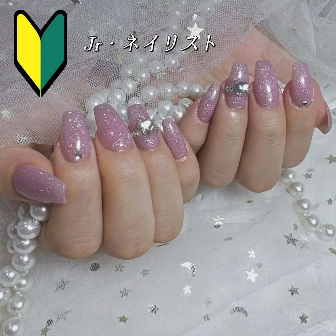 ネイル アートネイル フラッシュネイル フレンチネイル ジェルネイル ガラスフレンチ You&Me NAOのネイルデザイン