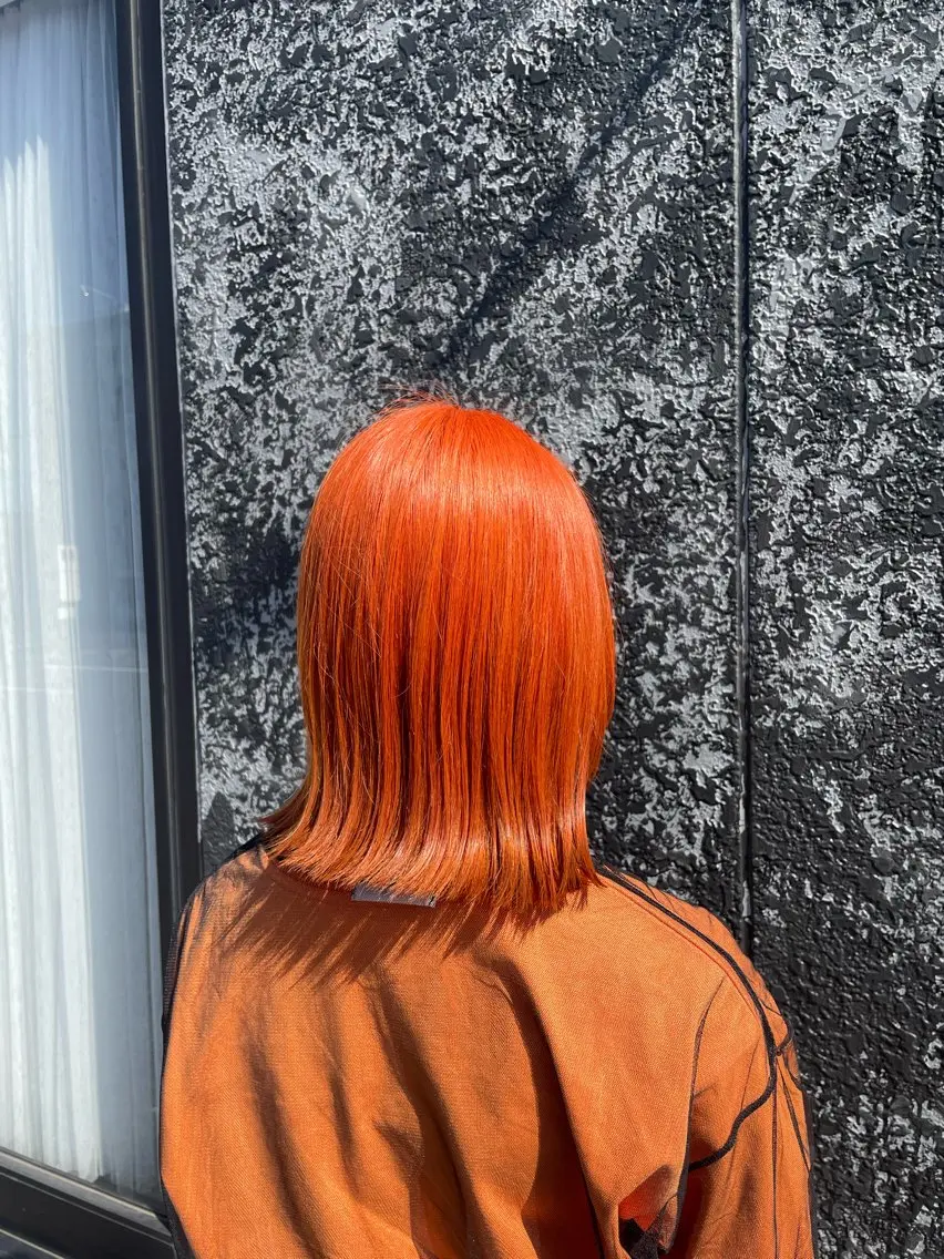 ミディアム カット ヘアカラー トリートメント 手塚 由佳のヘアスタイル