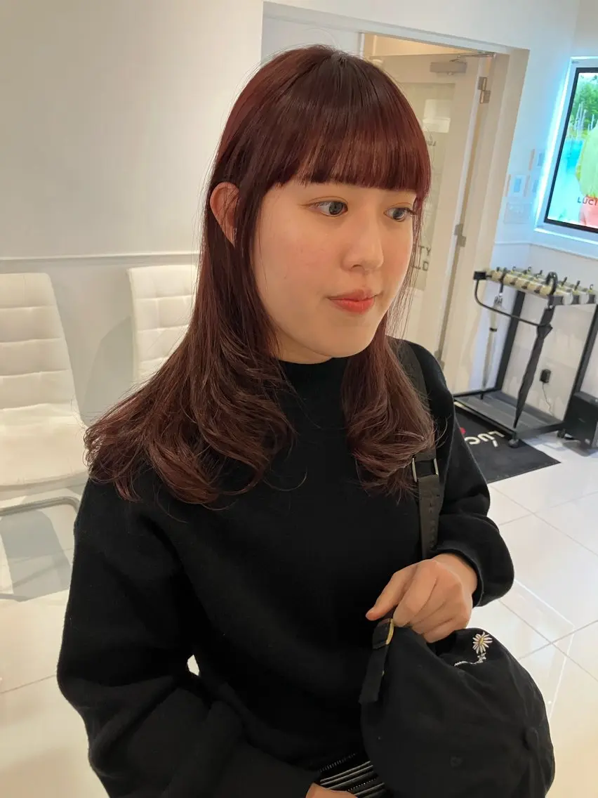 セミロング カット ヘアカラー トリートメント 🫧垢抜けヘア🫧 SHIORIのヘアスタイル