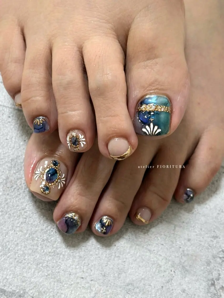 ネイル フットネイル FIORITURA Maikoのネイルデザイン