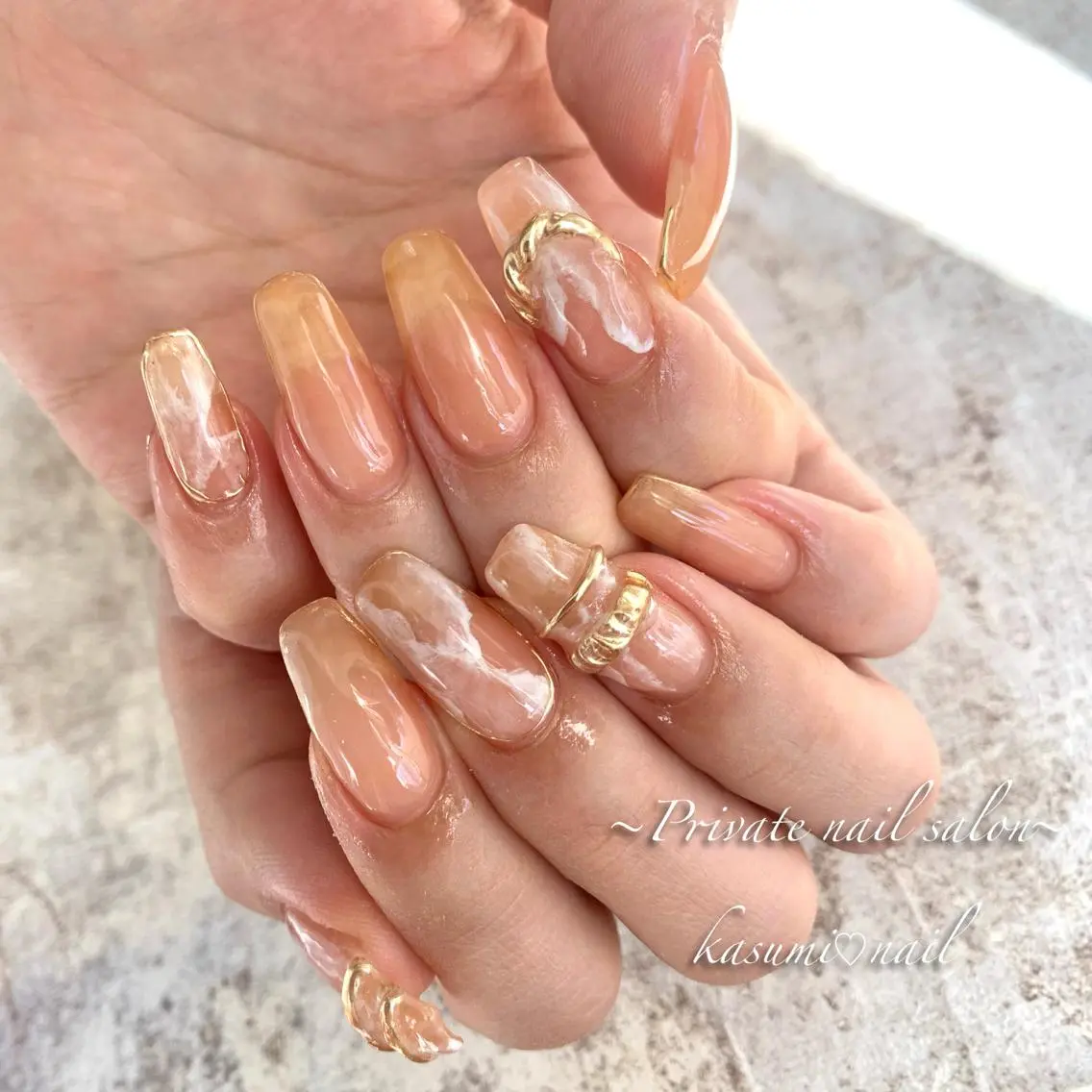 ネイル ニュアンスネイル 春ネイル KASUMI♡ Nailのネイルデザイン