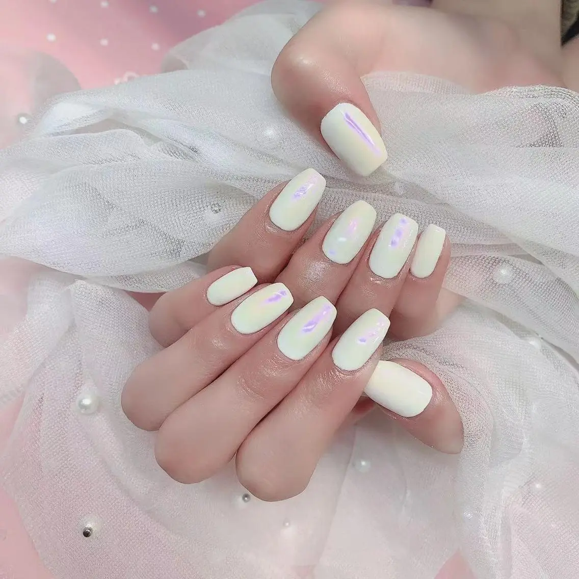ネイル オーロラネイル ワンカラーネイル Nail Salon kihi大塚店のネイルデザイン