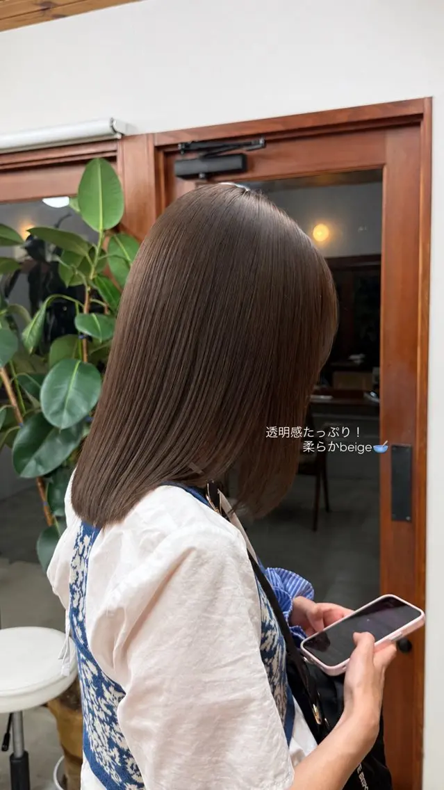 ヘアカラー DEPT 西川もかのヘアスタイル