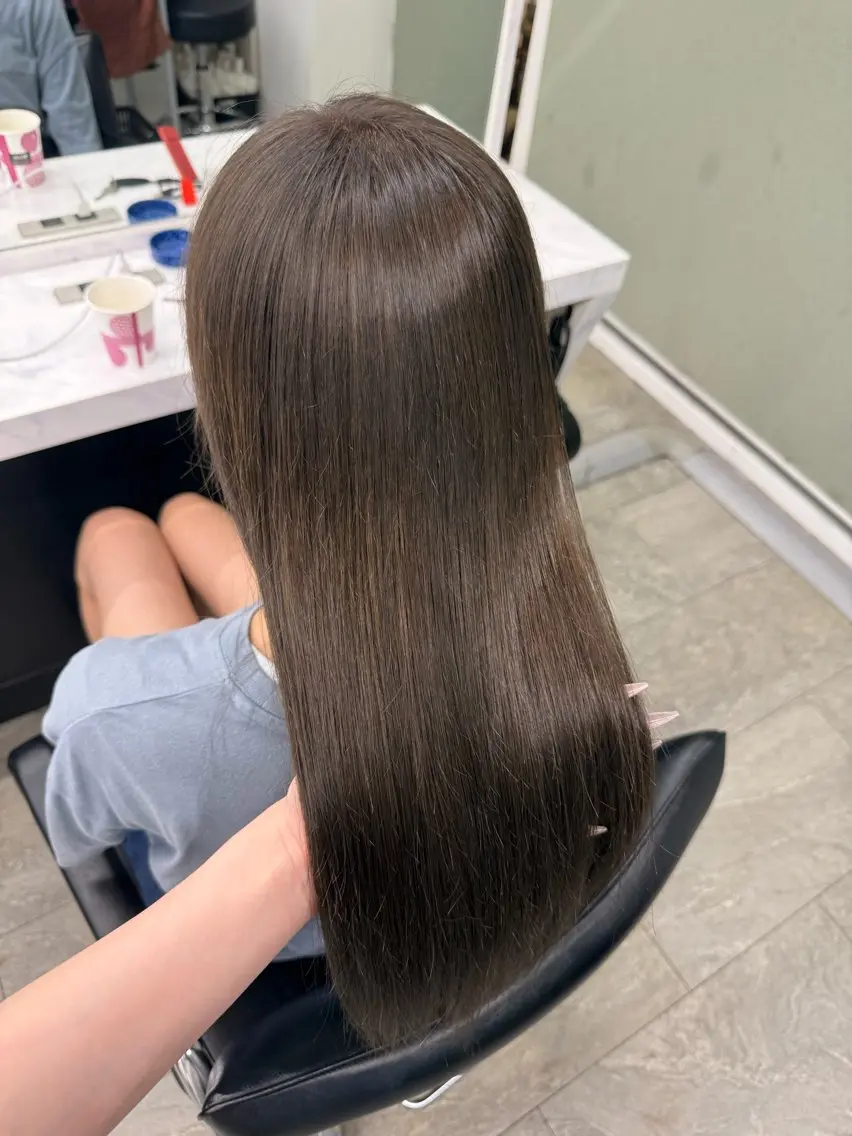 ロング エクステ 🩶ハイトーン × プルエク🩶MIWAのヘアスタイル