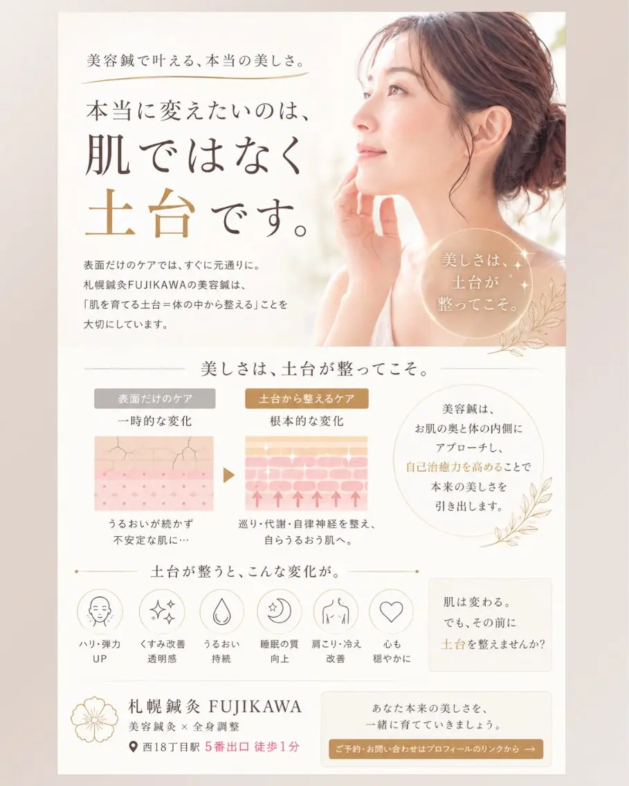 札幌鍼灸 FUJIKAWAのエステ・リラクイメージ
