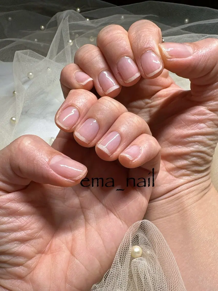 ネイル クリアネイル ema nailのネイルデザイン
