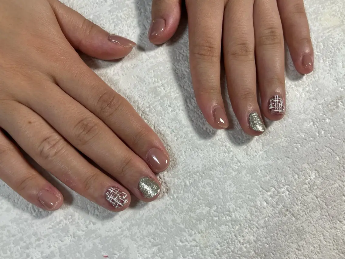 ネイル オーロラネイル フットネイル フレンチネイル ジェルネイル 韓国ネイル ハンドネイル kiki nail たまプラーザのネイルデザイン