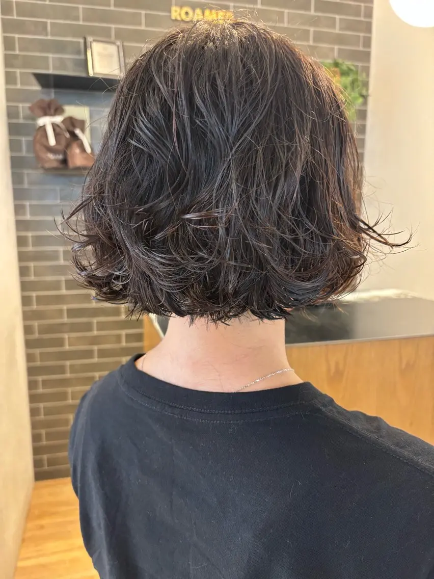 ショート パーマ カット パーマ 西田  美侑/ 前髪・顔周りカットのヘアスタイル