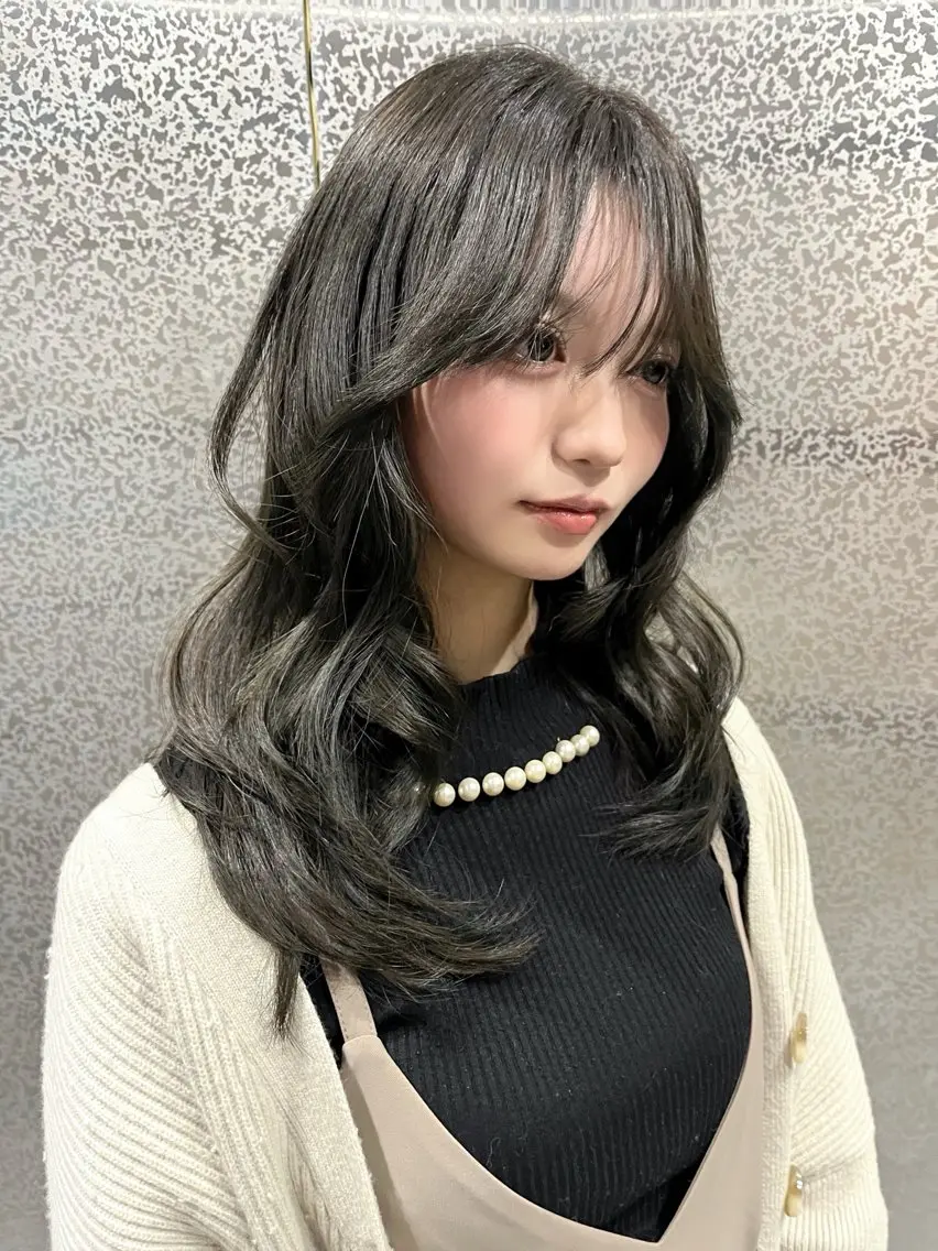 セミロング カラー ヘアカラー トリートメント 尾崎隼大 レイヤー/ウルフのヘアスタイル