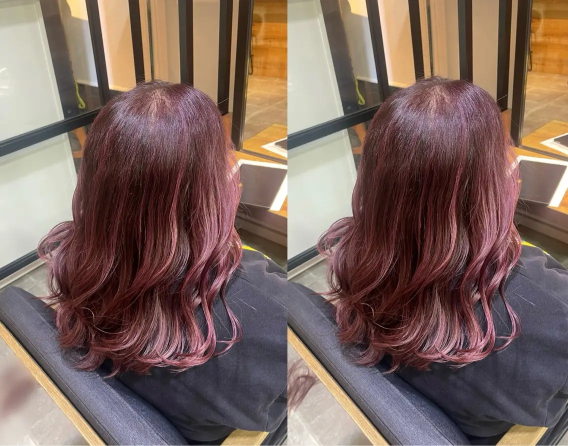 セミロング カラー 💎HYUGO❄️ ハイトーン/インナーのヘアスタイル