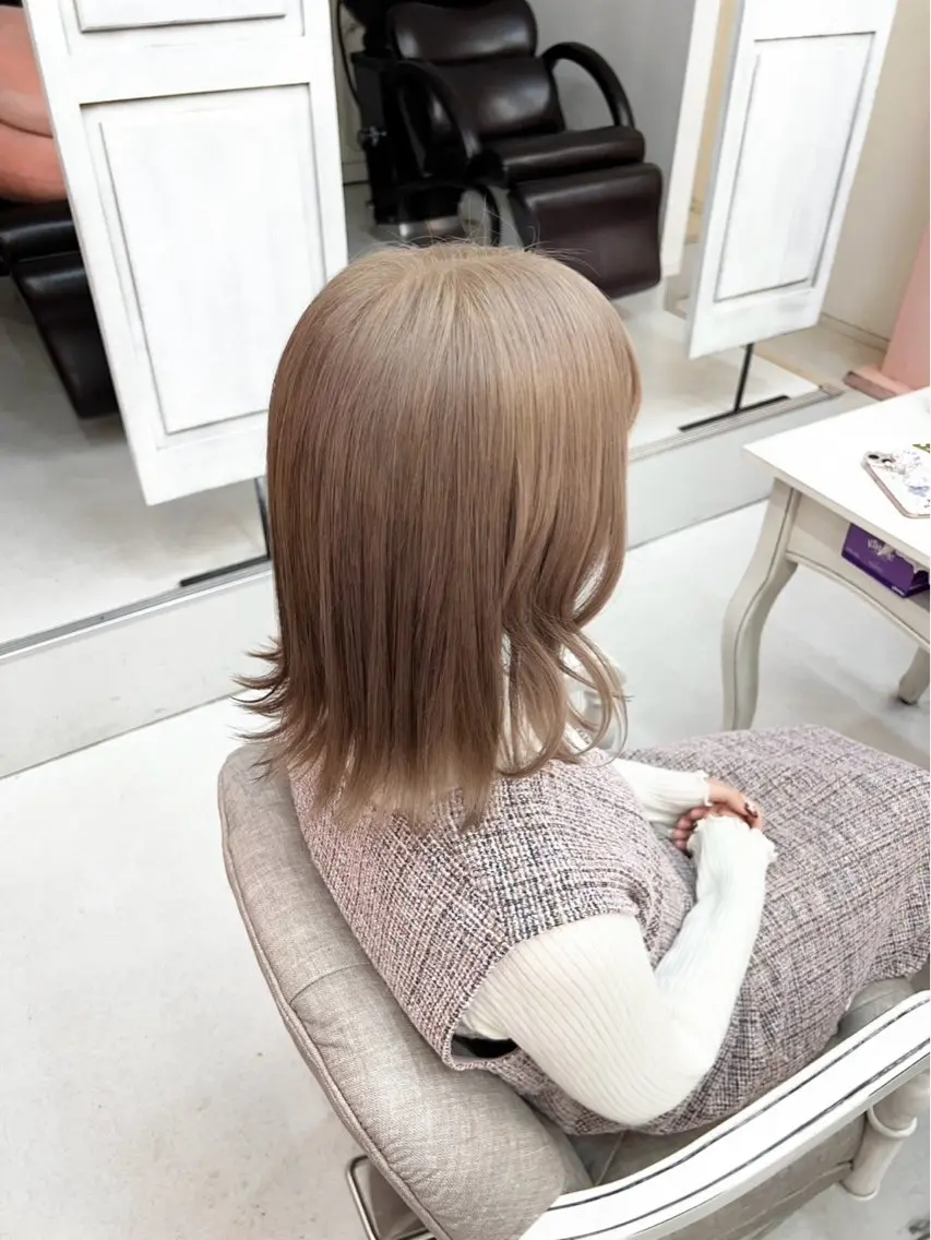 【ハイトーン練習モデル】🪶ケアブリーチ ダブルカラー＋3ステップトリートメント🪶の写真