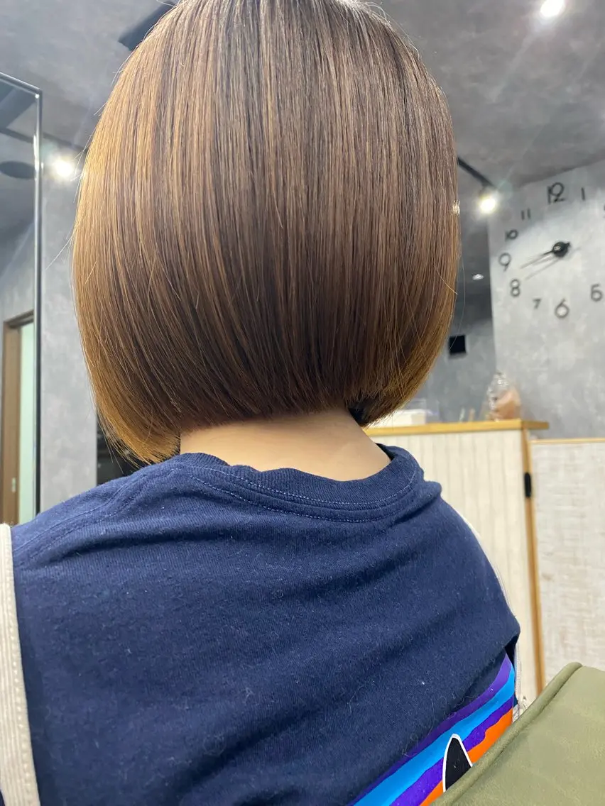 ショート ボブ 郷原 奈々のヘアスタイル