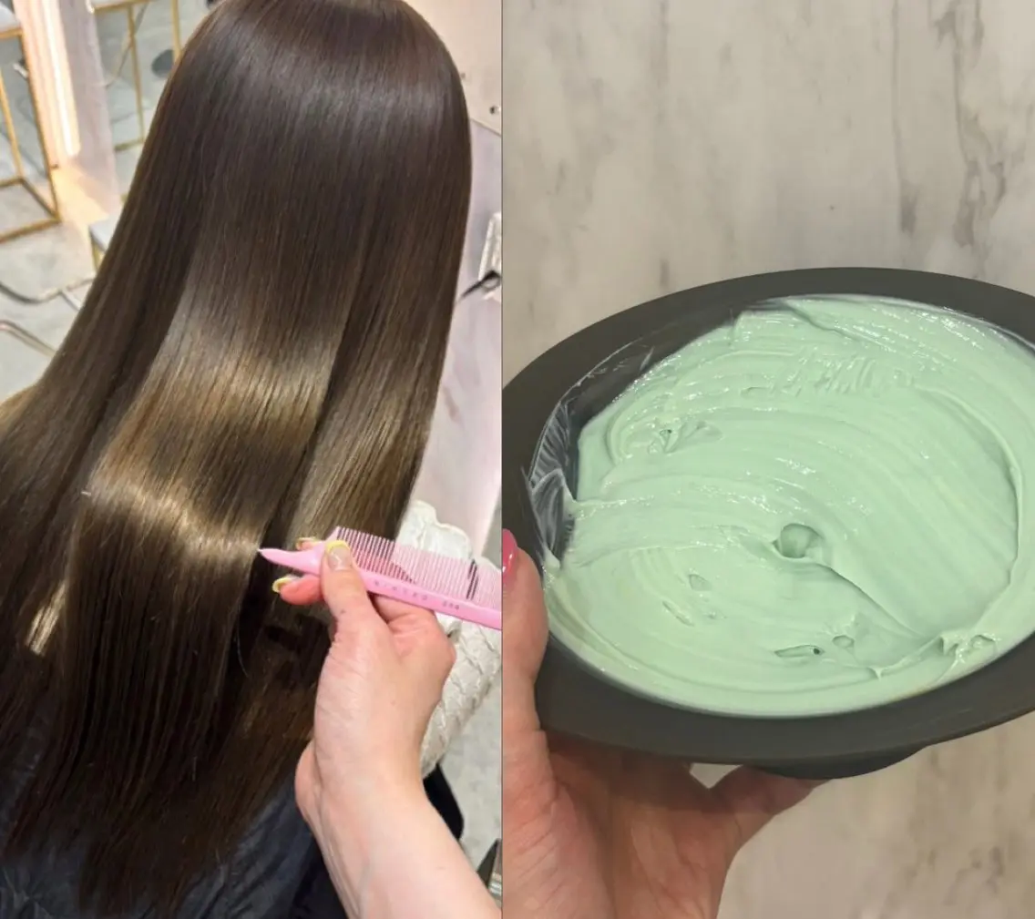 ロング カラー ミント ヘアカラー 伊藤 絵里香のヘアスタイル