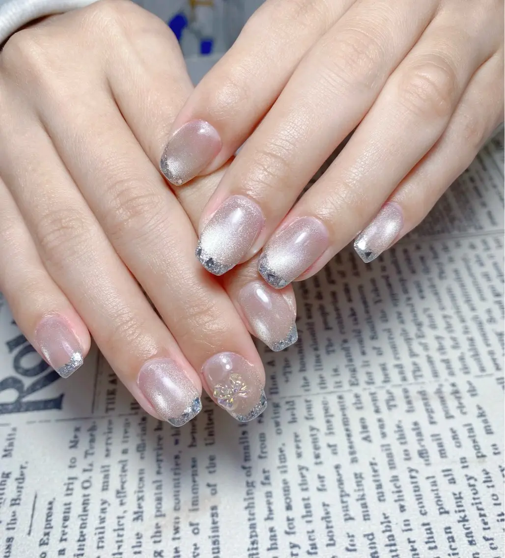 ネイル アートネイル フレンチネイル ジェルネイル グラデーション 韓国ネイル Nail Salon kihi大塚店のネイルデザイン