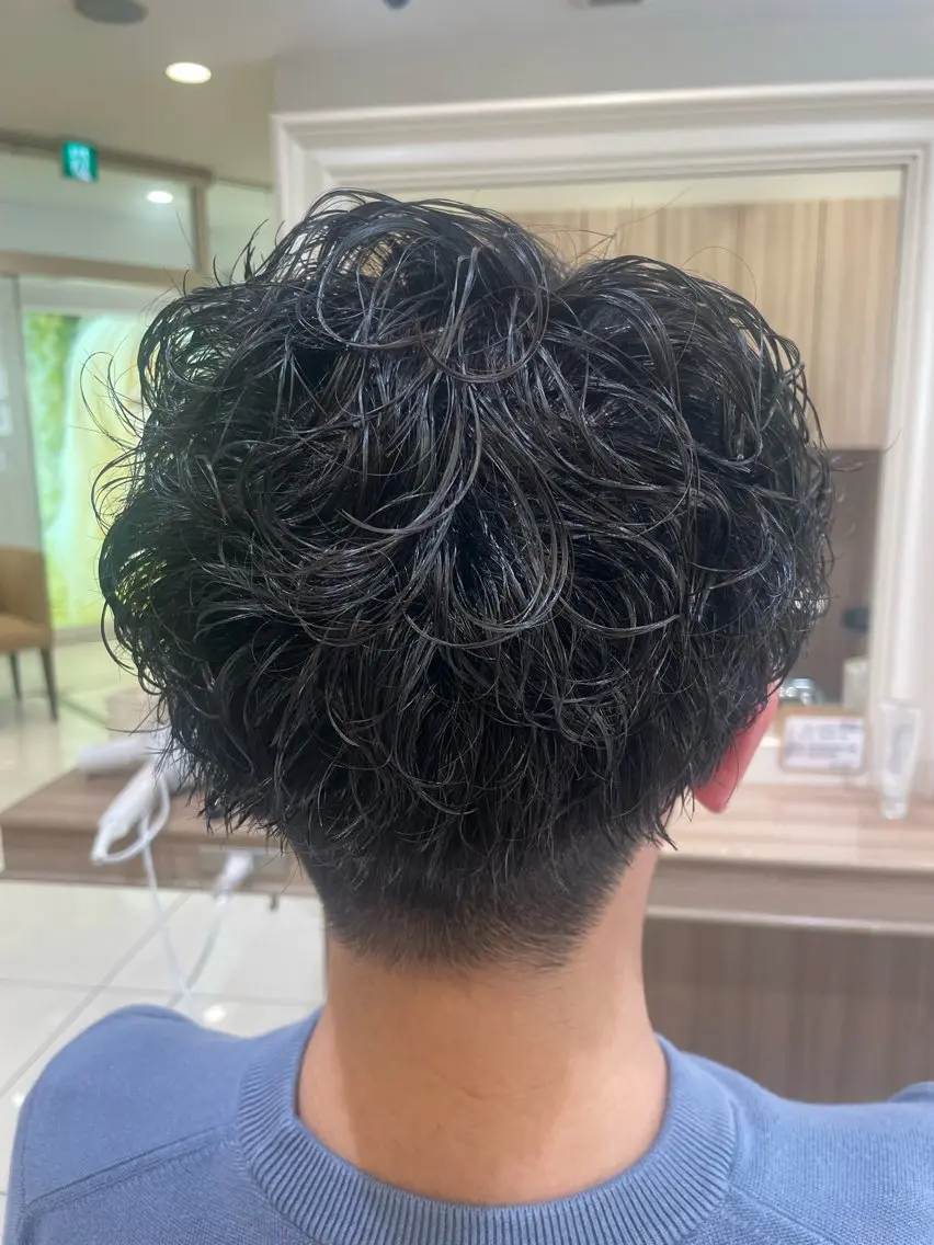 ショート パーマ メンズ カット パーマ 韓国ヘアメイク🎀/ 縮毛矯正✨山本媛香のヘアスタイル