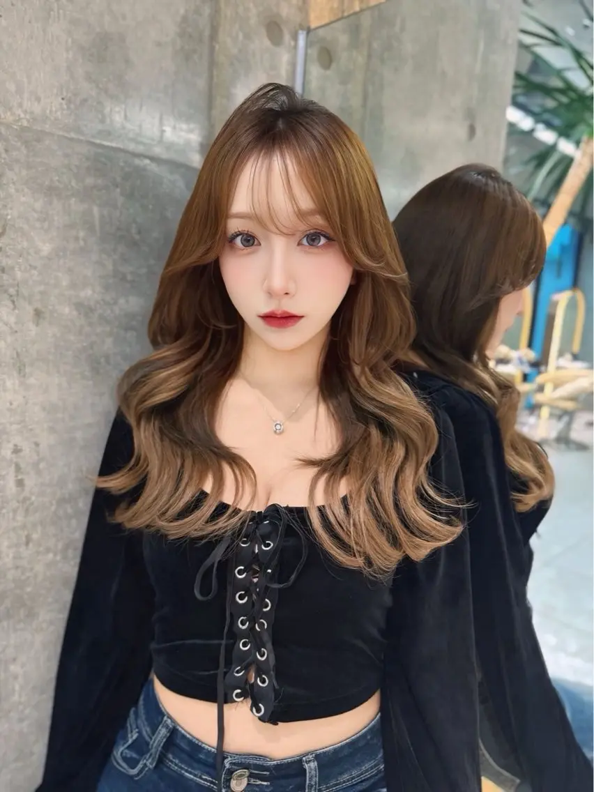 ロング ヘアカラー トリートメント ゆーだい🇰🇷韓国 🇰🇷×髪質改善のヘアスタイル