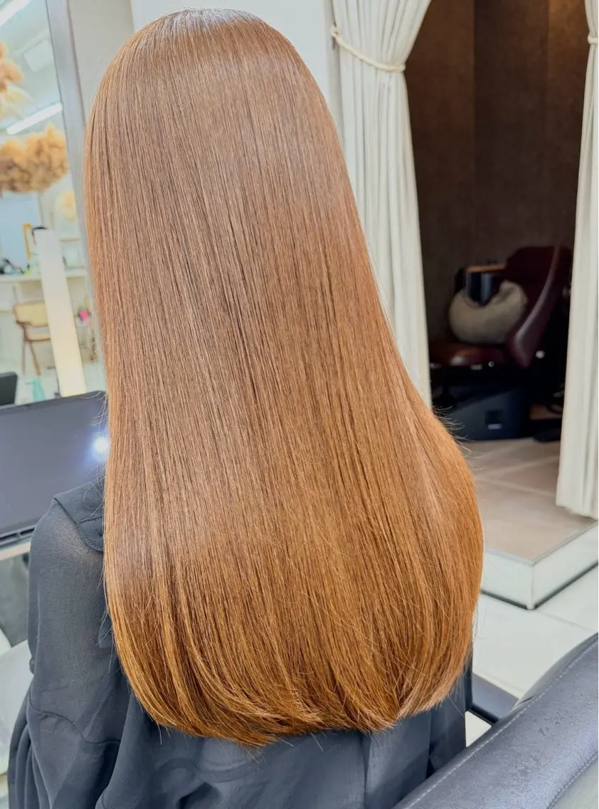 ロング カラー AVEDAカラー🌿 アカネのヘアスタイル