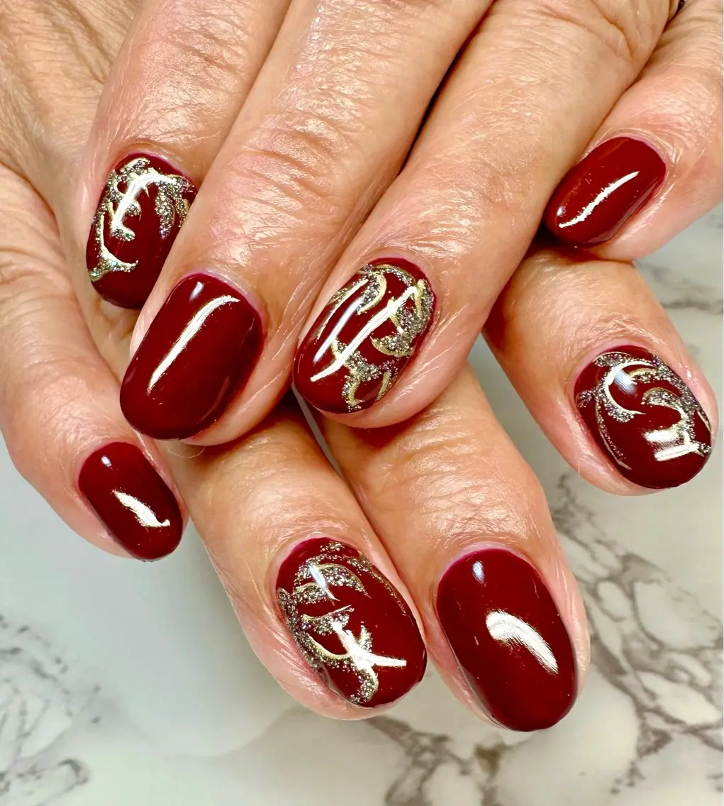 ネイル アートネイル チークネイル キラキラネイル ラメ(グリッター) マグネットネイル Mai’s nailのネイルデザイン