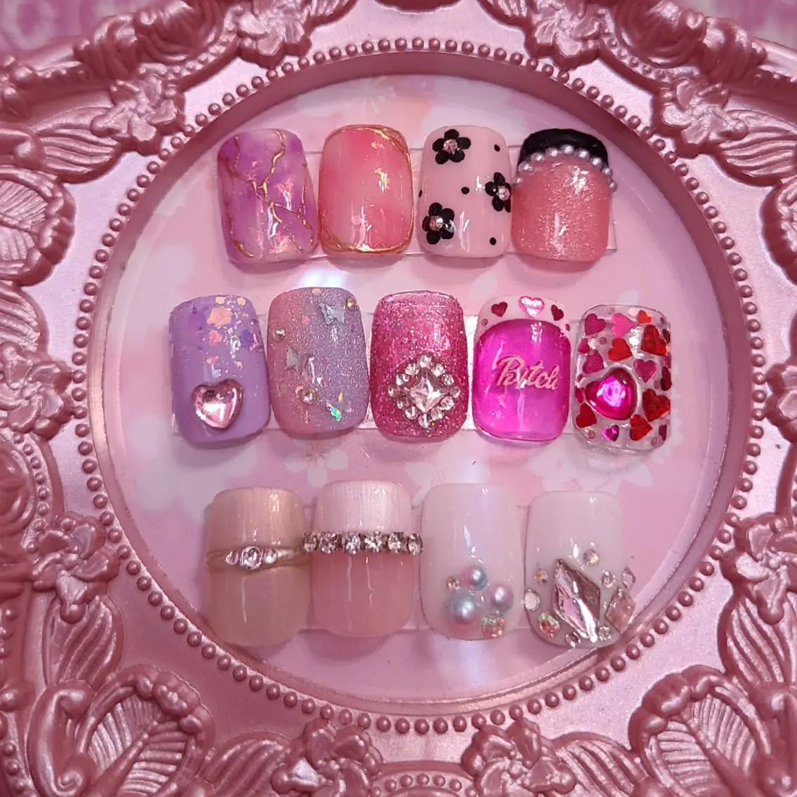 ネイル アートネイル PinkMoon Nozomiのネイルデザイン