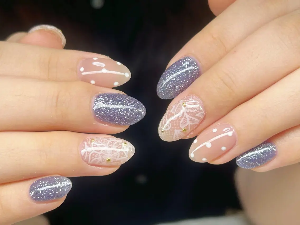 ネイル アートネイル チークネイル 成人式 入学式 長さ出し ハンドネイル Lino Nailのネイルデザイン