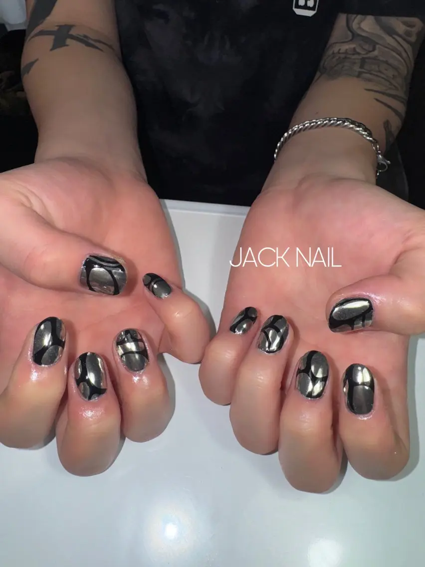 メンズ ネイル ハンドネイル JACK NAIL 💜Ayakaのネイルデザイン
