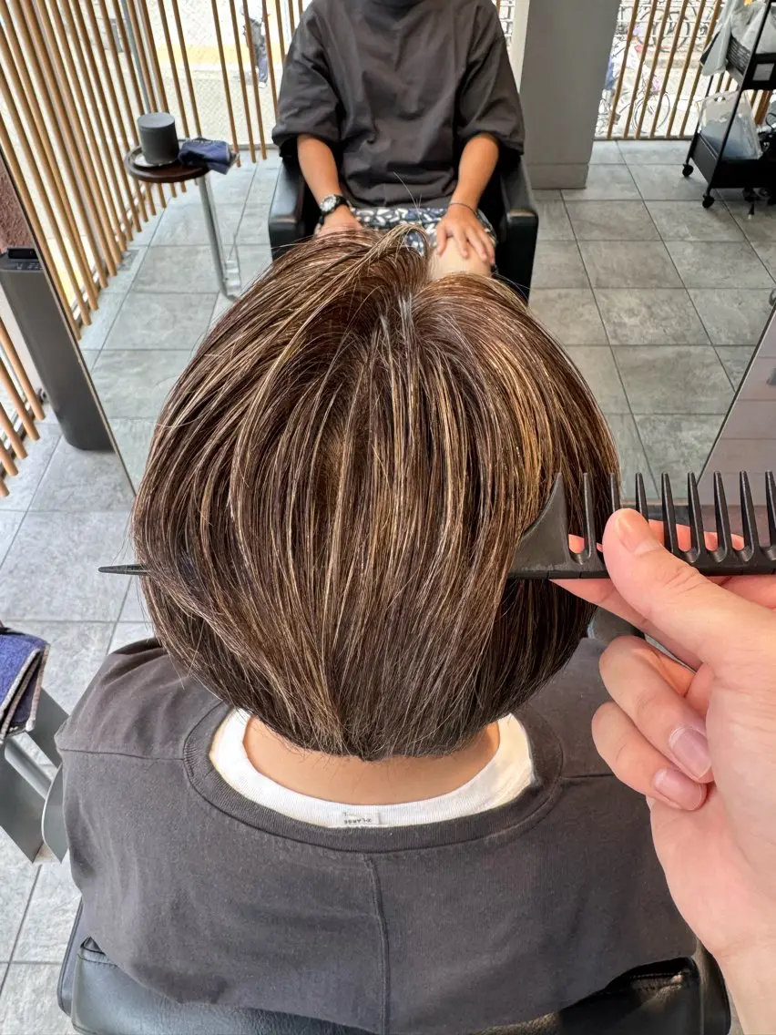 カラー ハイライトカラー 北村 岳久翔のヘアスタイル