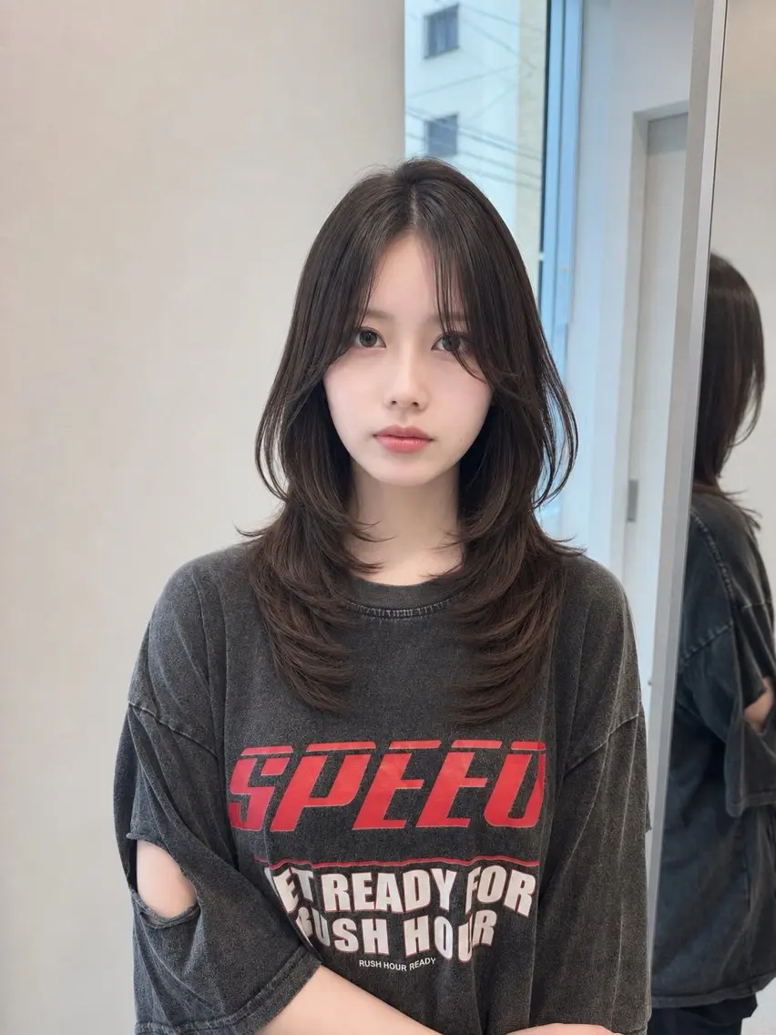 ミディアム レイヤーカット レイヤー 翔のヘアスタイル
