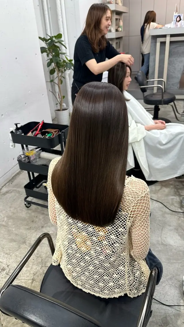 ロング カラー 髪質改善 ゆうご/心斎橋 /カラーモデル募集中のヘアスタイル