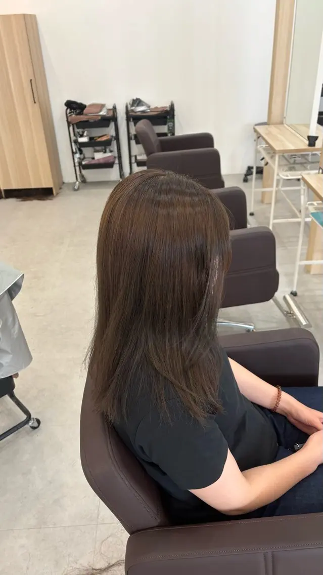 セミロング カラー ヘアカラー Agu. / KAEDEのヘアスタイル