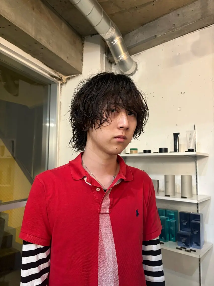 パーマ メンズ メンズパーマ カット パーマ 韓国風シャドウパーマ /特化廣田歩のヘアスタイル