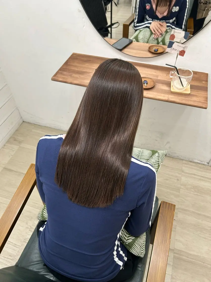 【艶髪、髪の毛をキレイにしたい方へ✨】艶髪縮毛矯正（薬剤:synergy tokyo）の写真