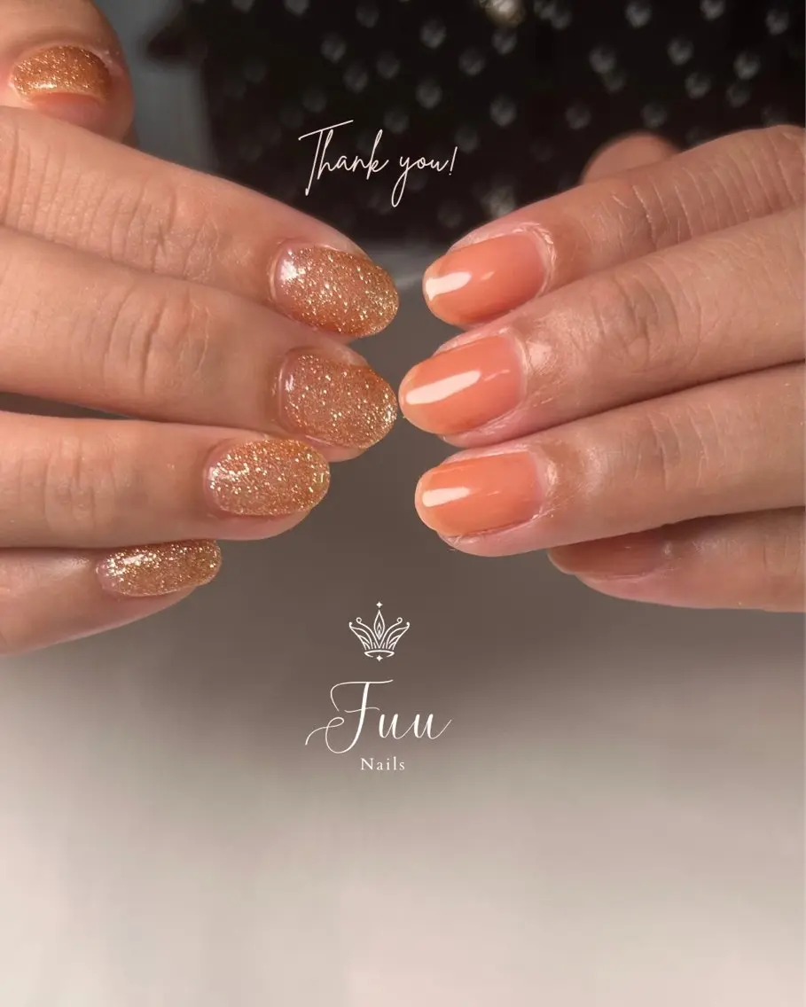 ネイル ハロウィン キラキラネイル ワンカラーネイル ピンク シンプルネイル 犬のいるネイルサロン Fuu nailsのネイルデザイン