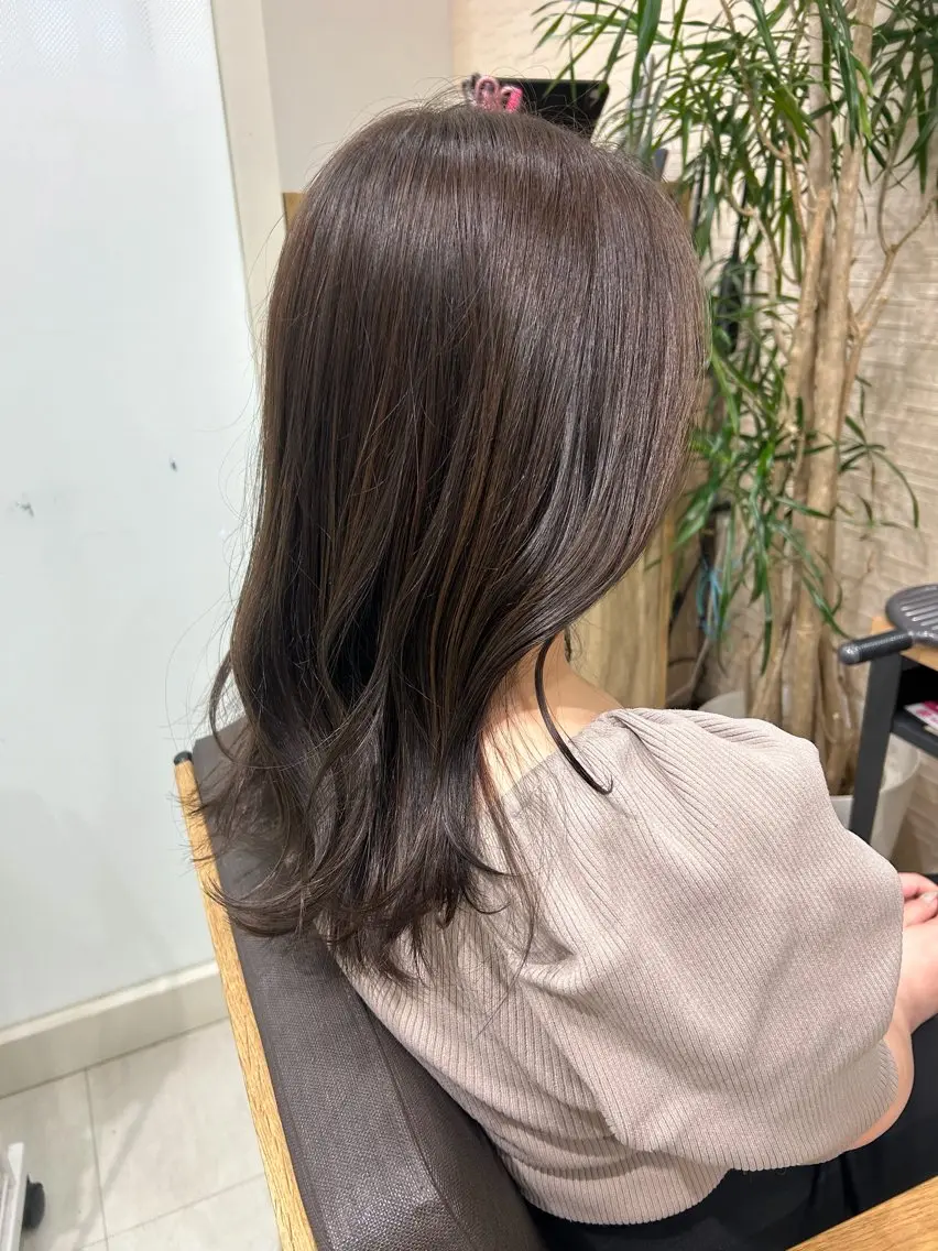 ミディアム カラー カット ヘアカラー 🫧透明感カラー/ 青山瑞季🫧のヘアスタイル