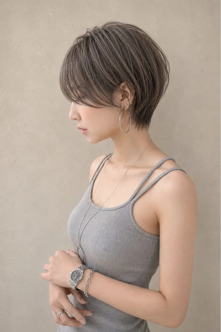 ショート ショートヘア レイヤーカット特化のヘアスタイル
