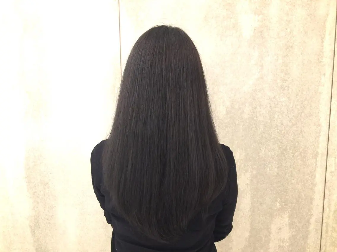ロング カラー アッシュ ダークアッシュ ショート/脱白髪染め ☆宇﨑悠実のヘアスタイル