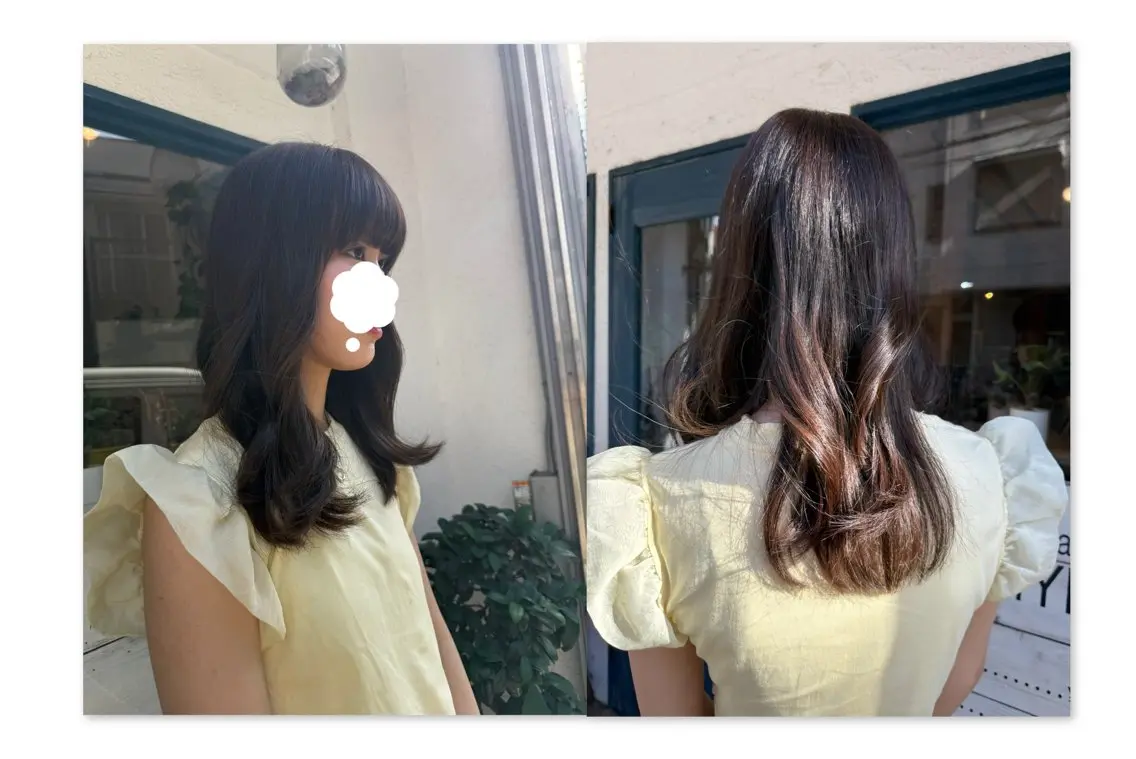 ロング カラー ブラウンカラー 透明感カラー ヘアカラー トリートメント ヘアセット 七澤 那月のヘアスタイル