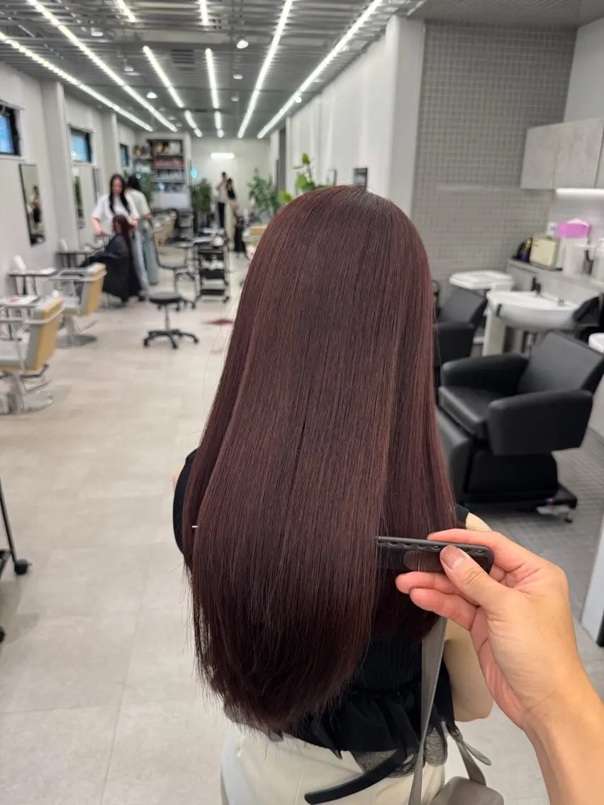 ロング カラー カット ヘアカラー トリートメント Joule 大分のヘアスタイル