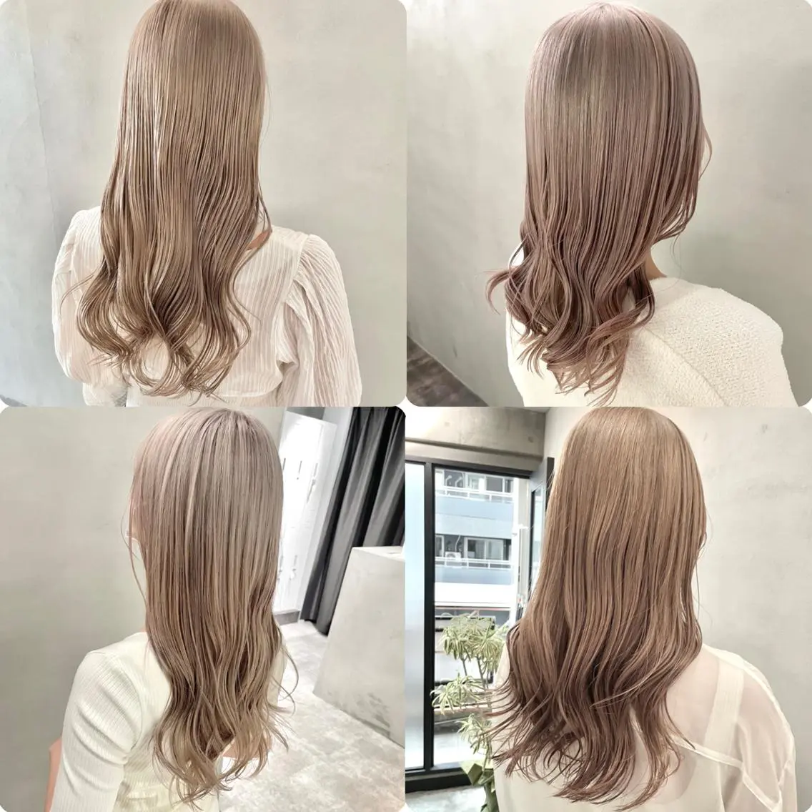 ロング カラー ベージュカラー ミルクティーベージュ ヘアカラー トリートメント ✨MiL✨ ✨心斎橋✨のヘアスタイル