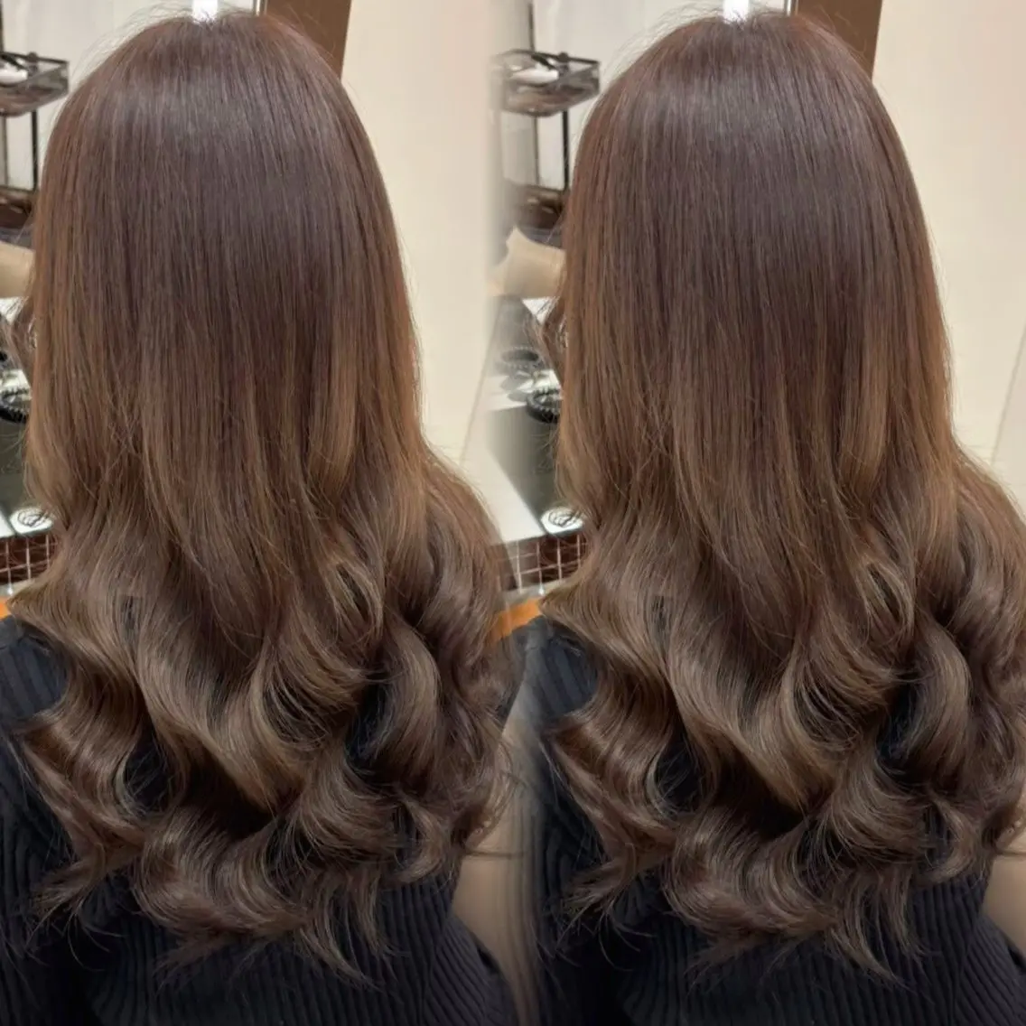 ロング カラー 透明感カラー 韓国風ヘア ヘアカラー トリートメント 横浜 エクステ🎀/ カラー🌙┊︎もものヘアスタイル