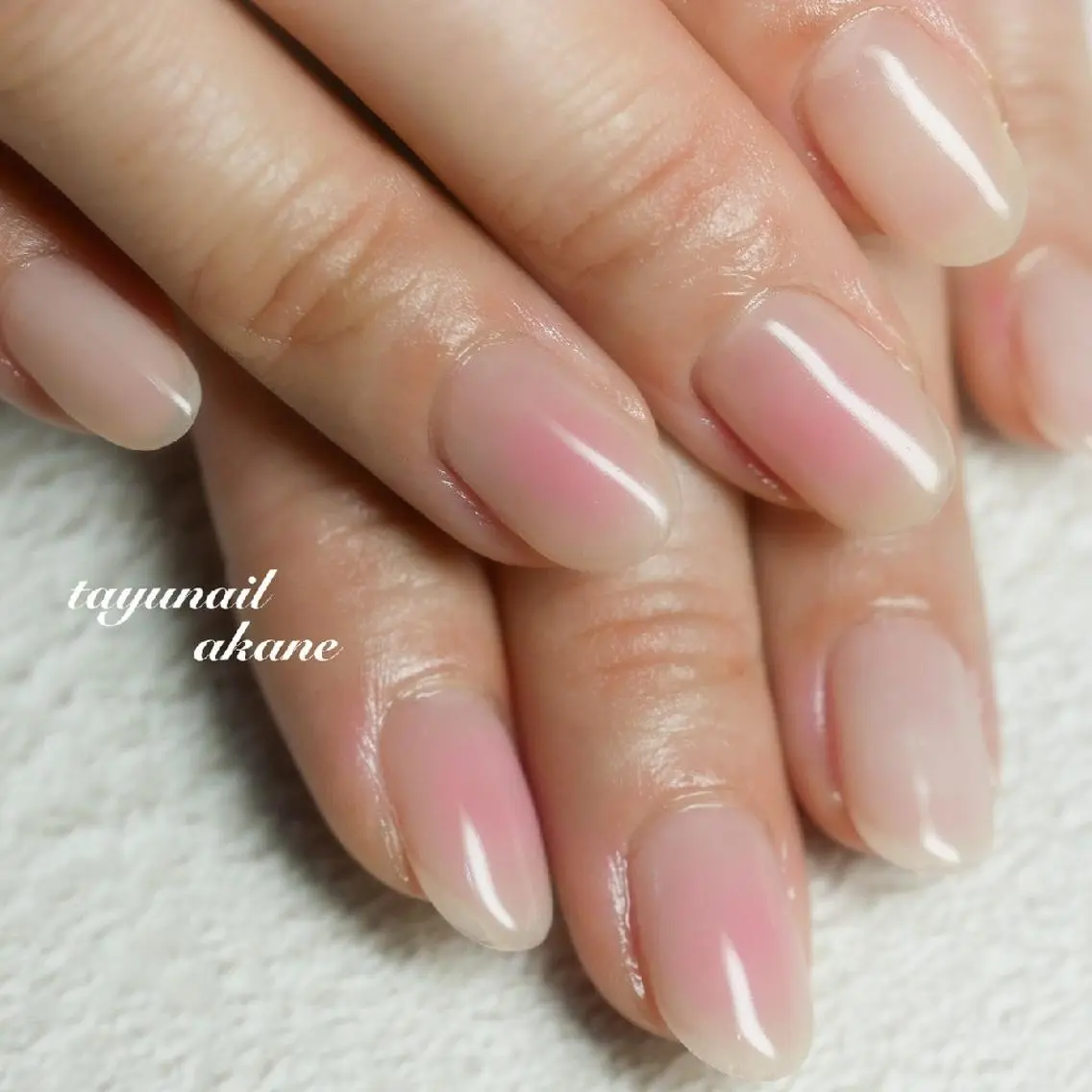 ネイル ブルー チークネイル ジェルネイル パラジェル 夏ネイル ネイルサロン 【たゆnail】のネイルデザイン