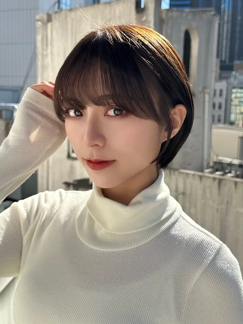 ショート カラー パーマ カット トリートメント 新宿/髪質改善/ボブ 韓国レイヤー大重聖斗のヘアスタイル