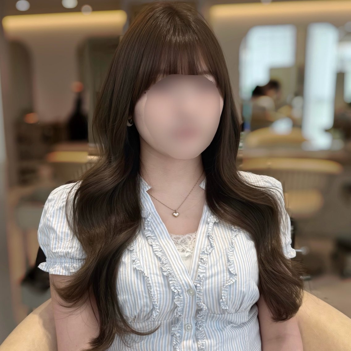 セミロング カラー ベージュカラー 透明感カラー ミント ミントベージュ 韓国風ヘア カット ヘアカラー トリートメント 韓国レイヤー🇰🇷 艶縮毛🎀naruのヘアスタイル