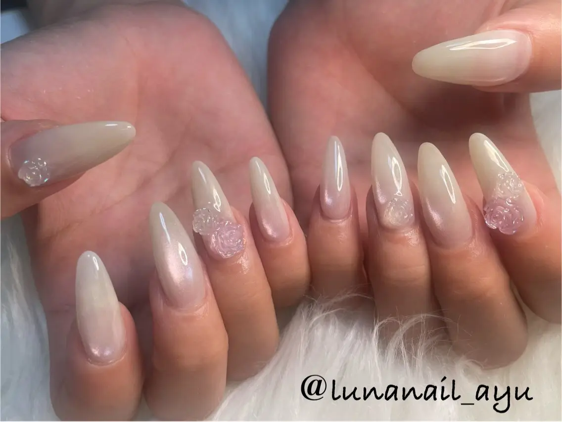 ネイル マグネットネイル ワンホンネイル ハンドネイル LUNA NAIL ayuのネイルデザイン